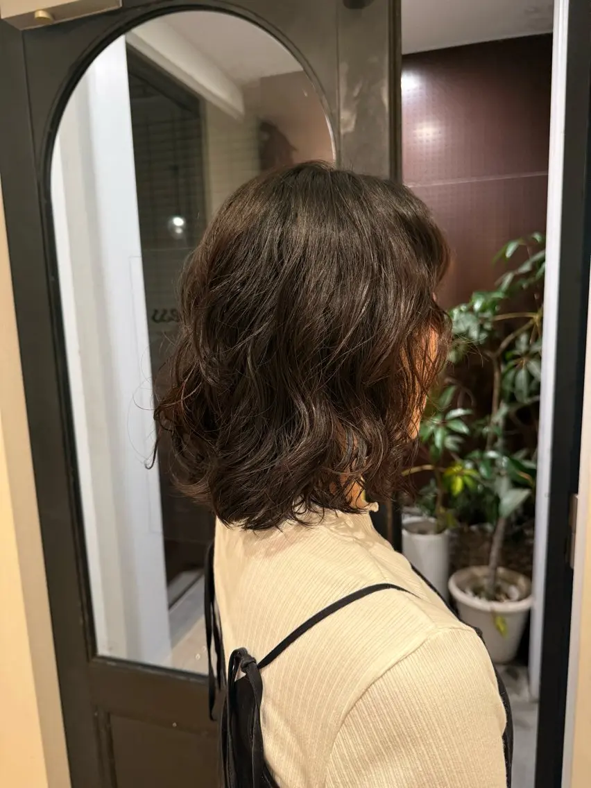 ミディアム パーマ パーマ無料モデル様 募集中💖ゆりのヘアスタイル