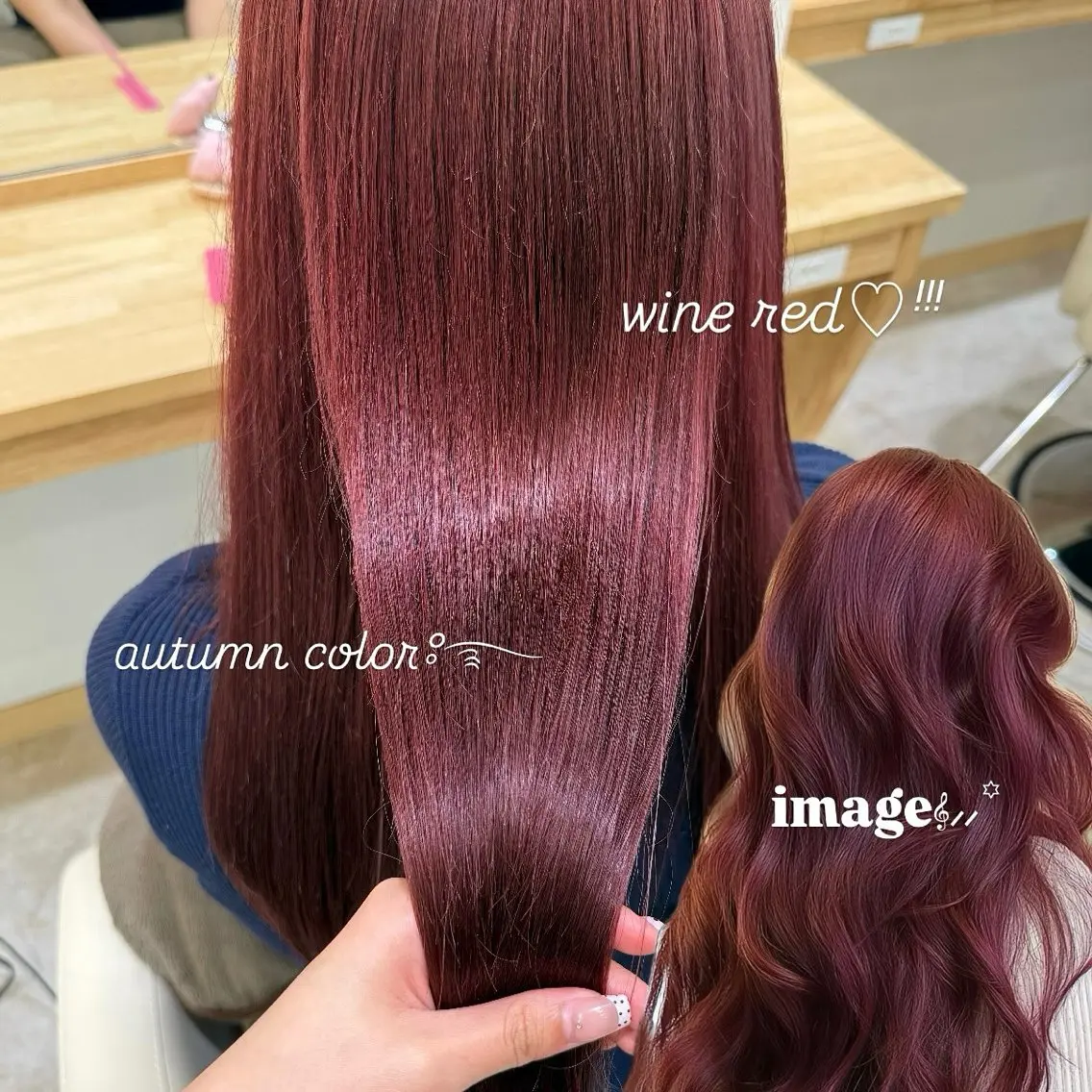 ロング カラー カット ヘアカラー 柔らかいbeige ￤韓国￤🩰マユ🩰のヘアスタイル