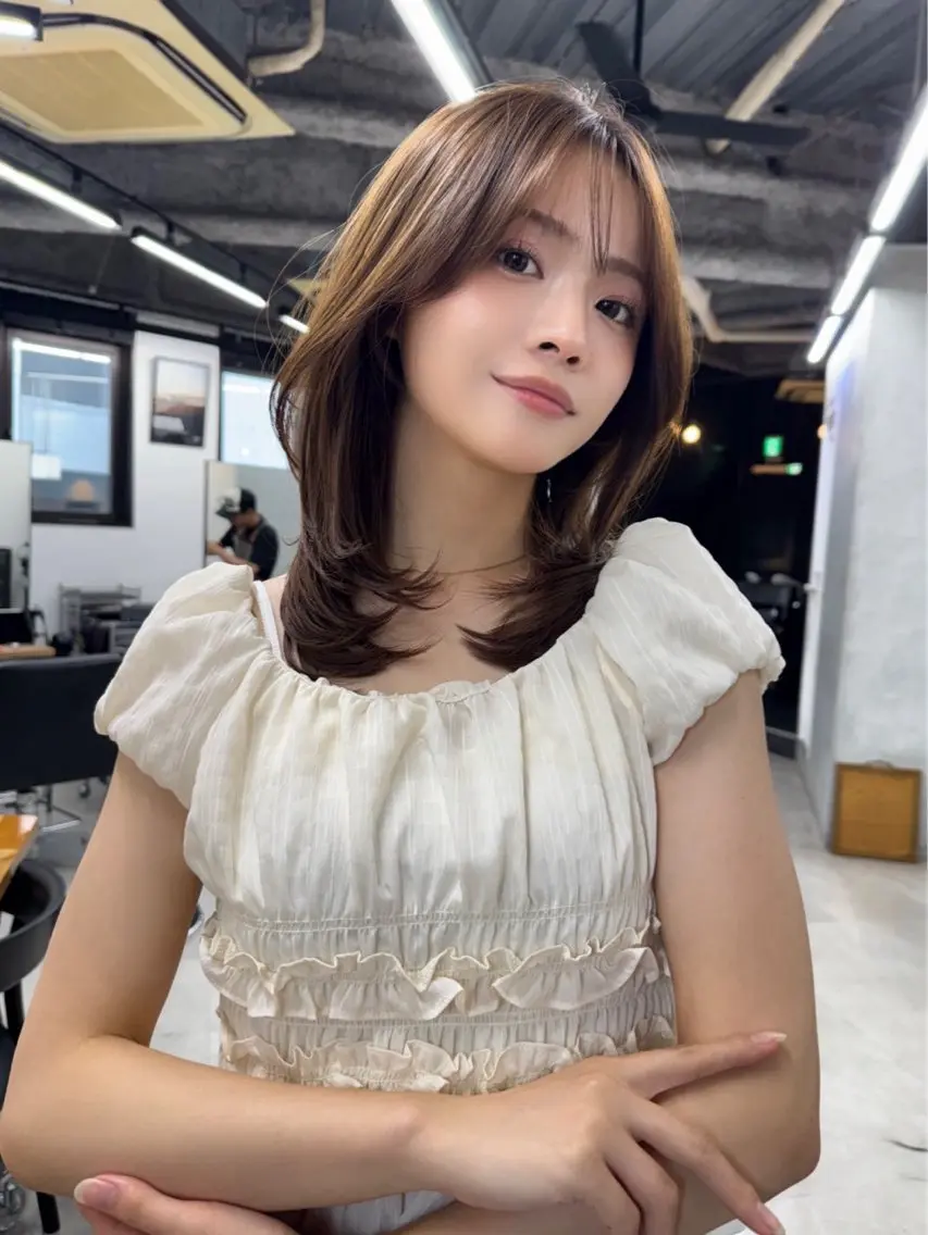 ミディアム ヘアカラー トリートメント KILLA ゆめか🦋のヘアスタイル