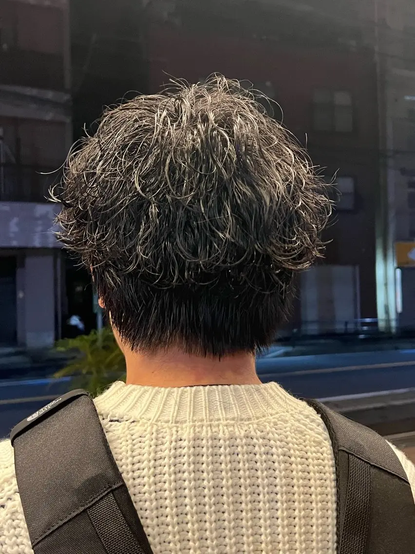 パーマ メンズ メンズパーマ 波巻きパーマ Men's NAM 八角のヘアスタイル