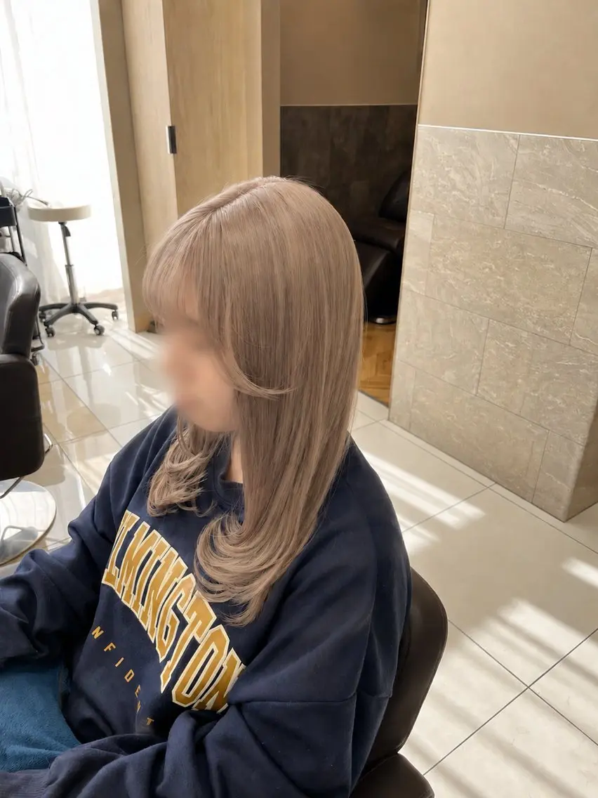 🌟人気No.1🌟ケアブリーチ＋透明感カラー＋トリートメントの写真