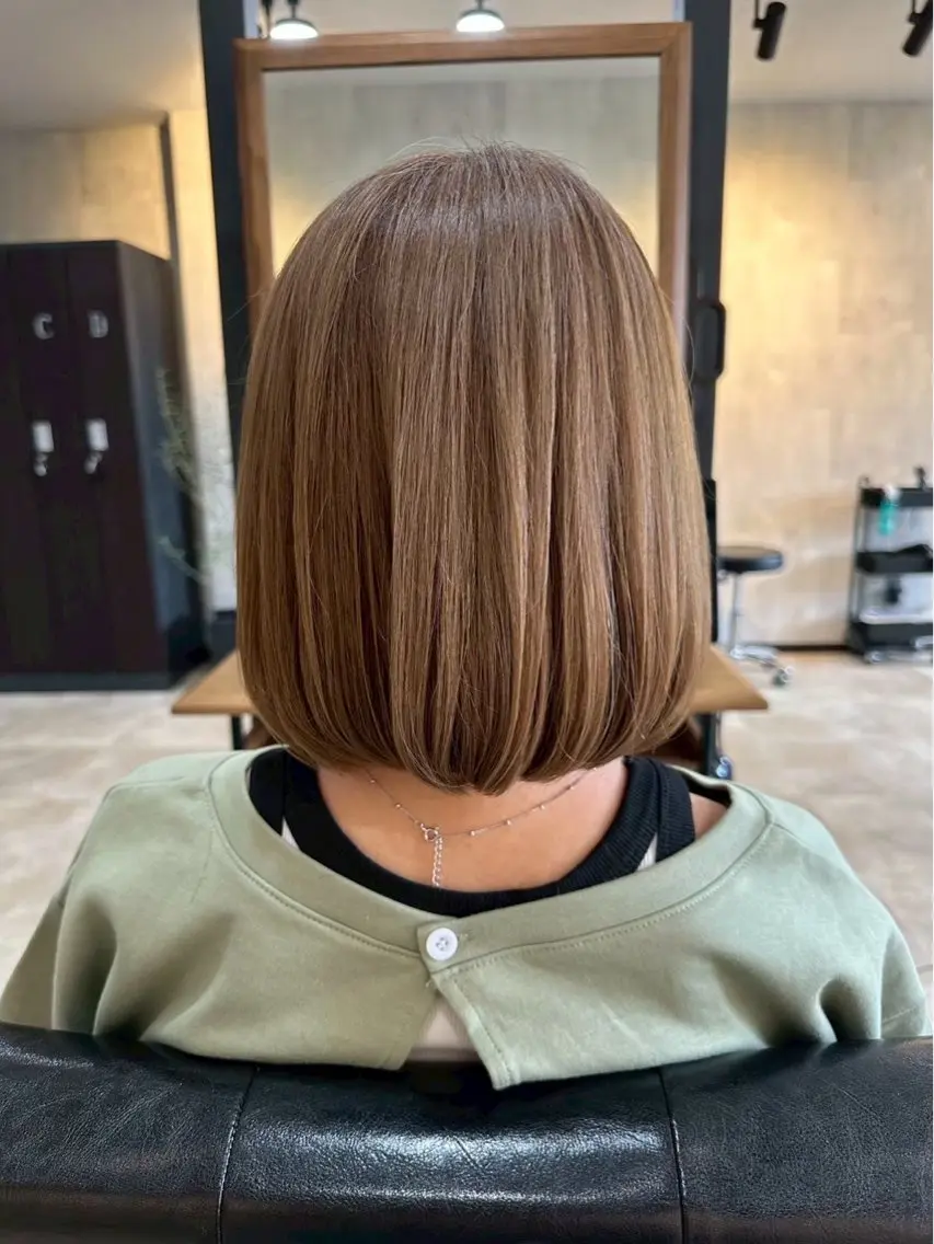 ミディアム カット ヘアカラー トリートメント SoL【橋本】 ソルのヘアスタイル