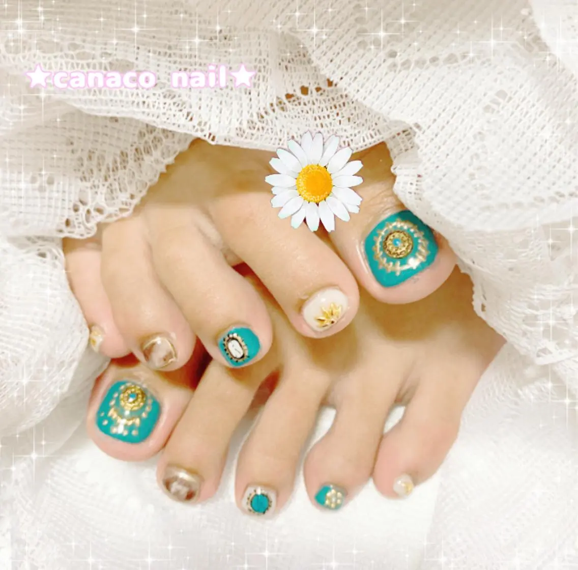 ネイル フットネイル ベテランネイル cnc nailのネイルデザイン