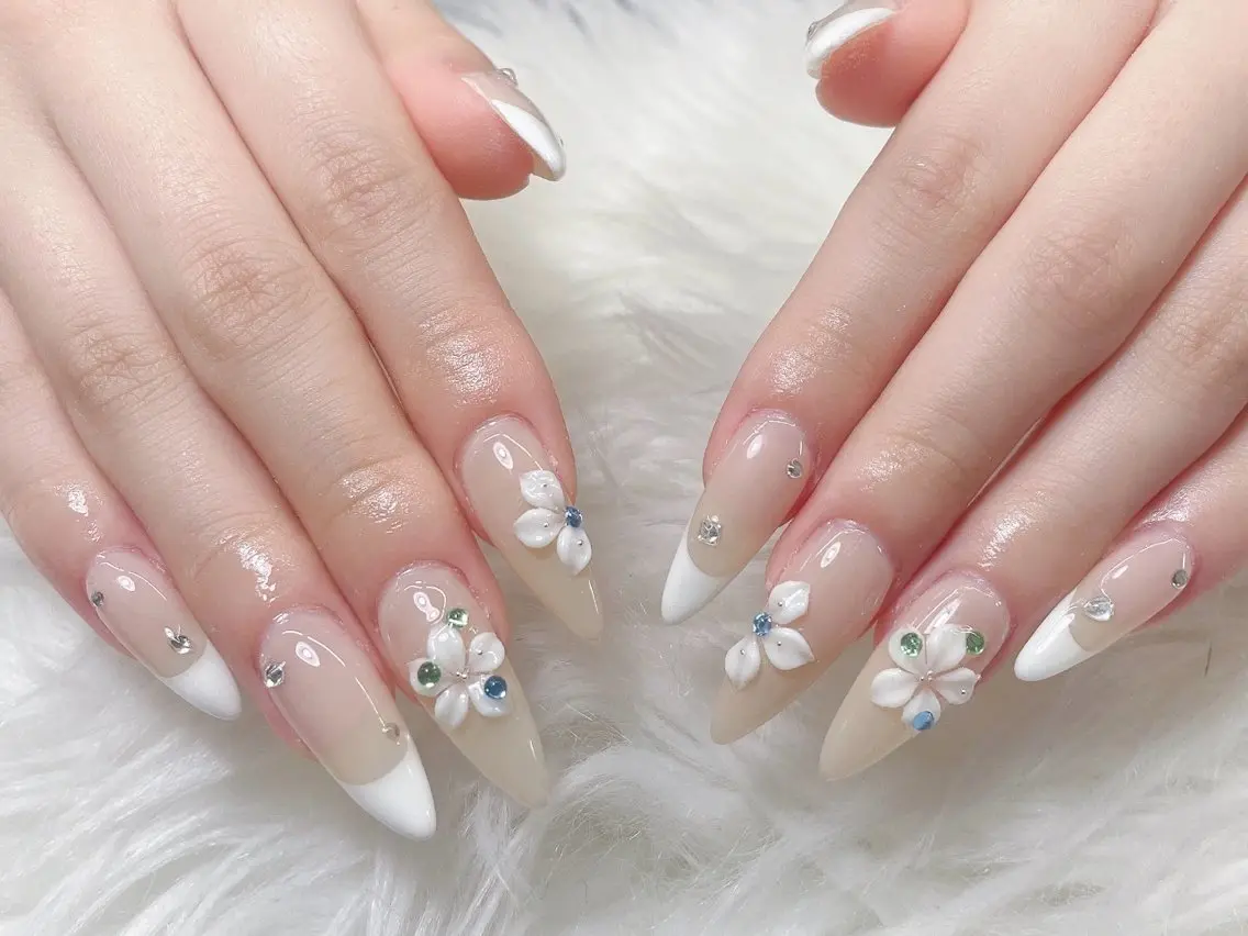 ロング 韓国風ヘア ハンドネイル ハンドケア HEAVEN Nail 池袋のネイルデザイン