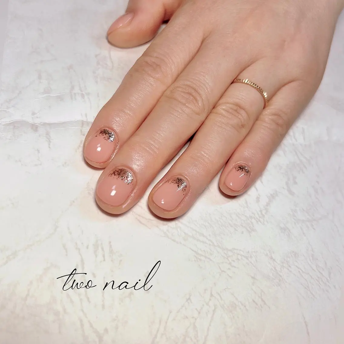 ネイル アートネイル フットネイル ハート ニュアンスネイル ホワイト ハンドネイル two nailのネイルデザイン