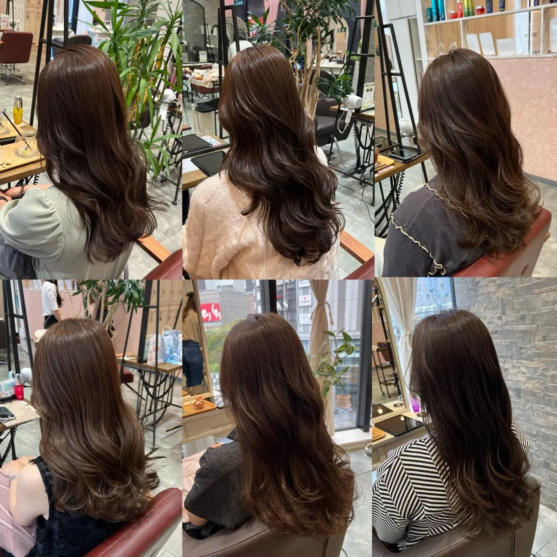カラー ブリーチ 透明感カラー ブリーチなしカラー 梅田 カットモデル募集のヘアスタイル