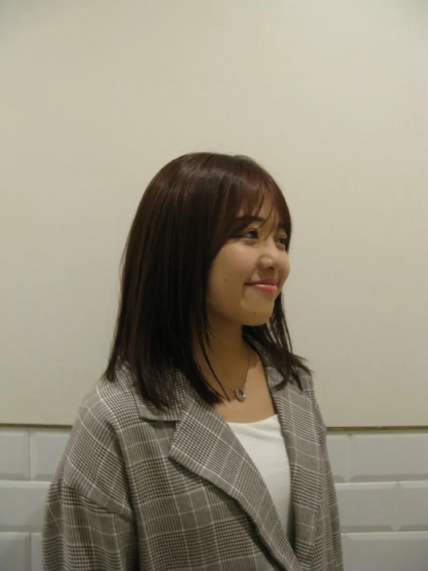 ミディアム カラー ヘアアレンジ 松井 七瀬のヘアスタイル