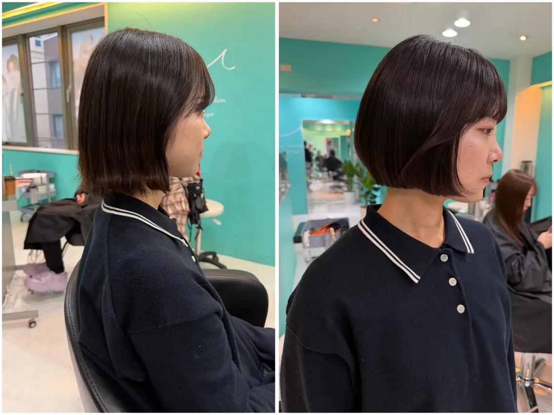 ショート カラー ボブレイヤー ブリーチ ダブルカラー ボブ レイヤーカット カット ヘアカラー トリートメント 🫧ショート/ボブ 池袋西口・泡渕✂️のヘアスタイル