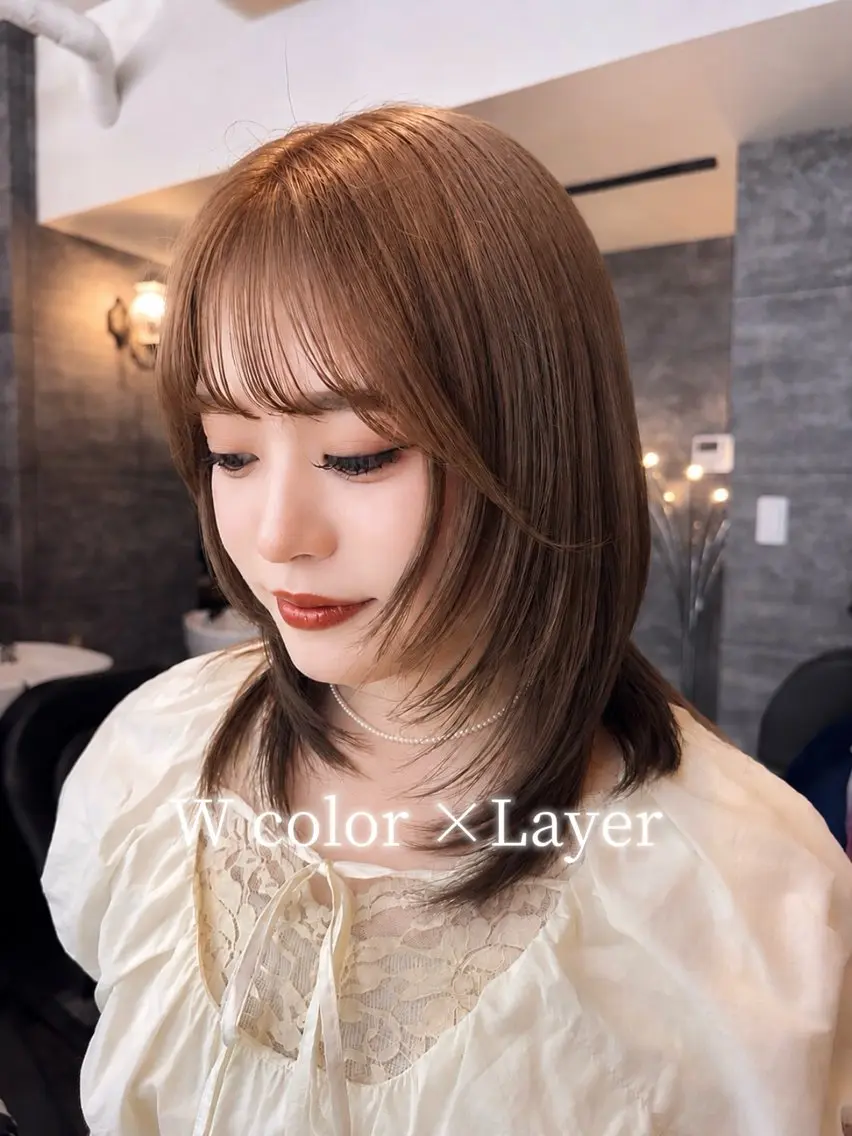 カラー 🎀古沢月渚🎀 ヘアセット/1カラーのヘアスタイル