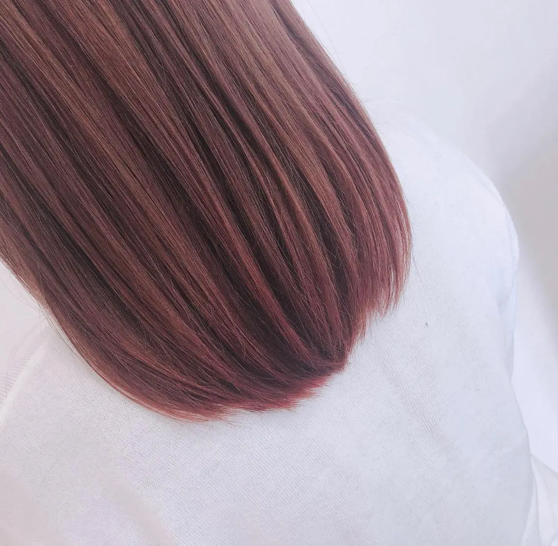 セミロング カラー ブラウンカラー レッドカラー ヘアカラー トップスタイリスト 🧸中島梨穂🧸のヘアスタイル