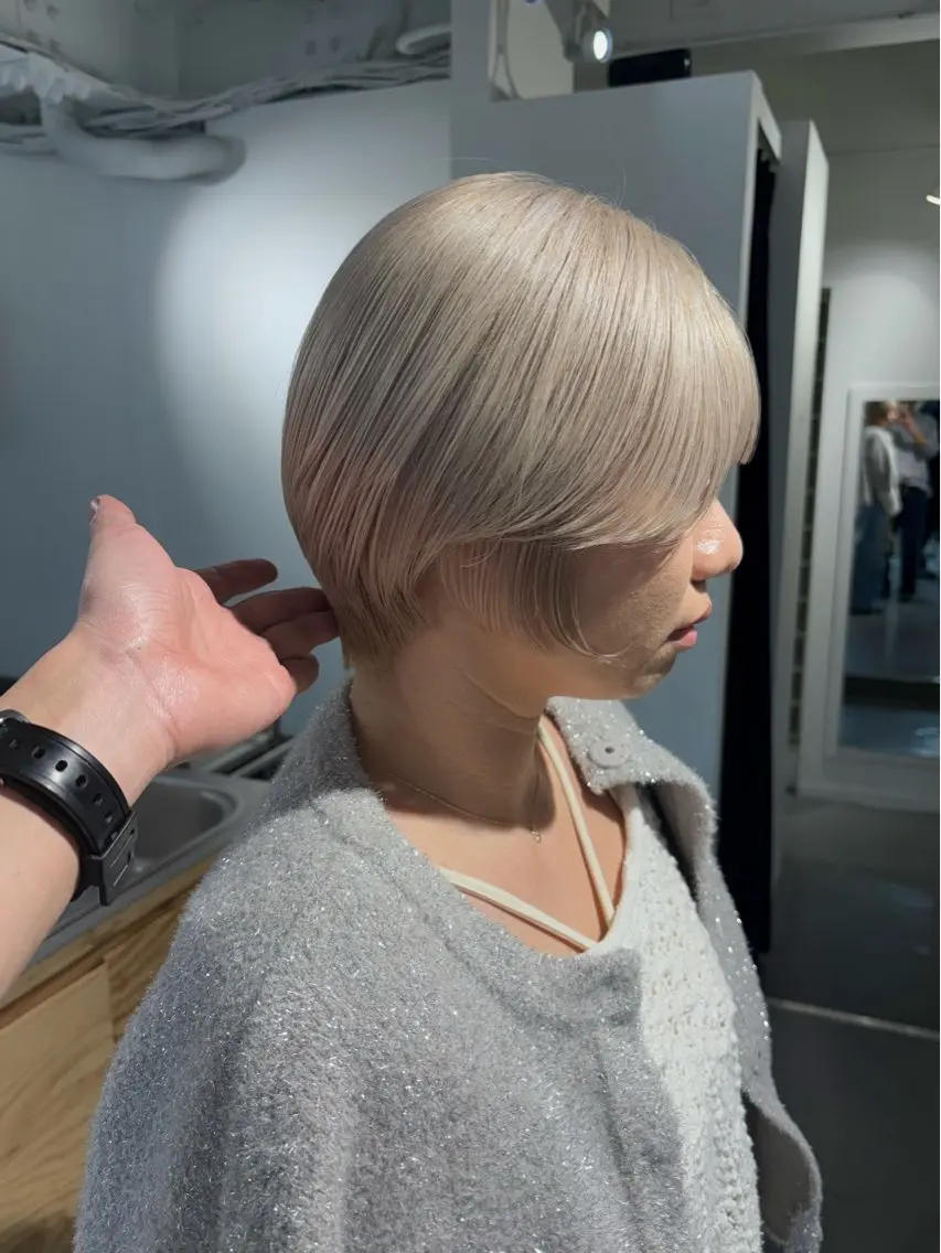 ショート カラー カット ヘアカラー トリートメント 村田 りょうやのヘアスタイル