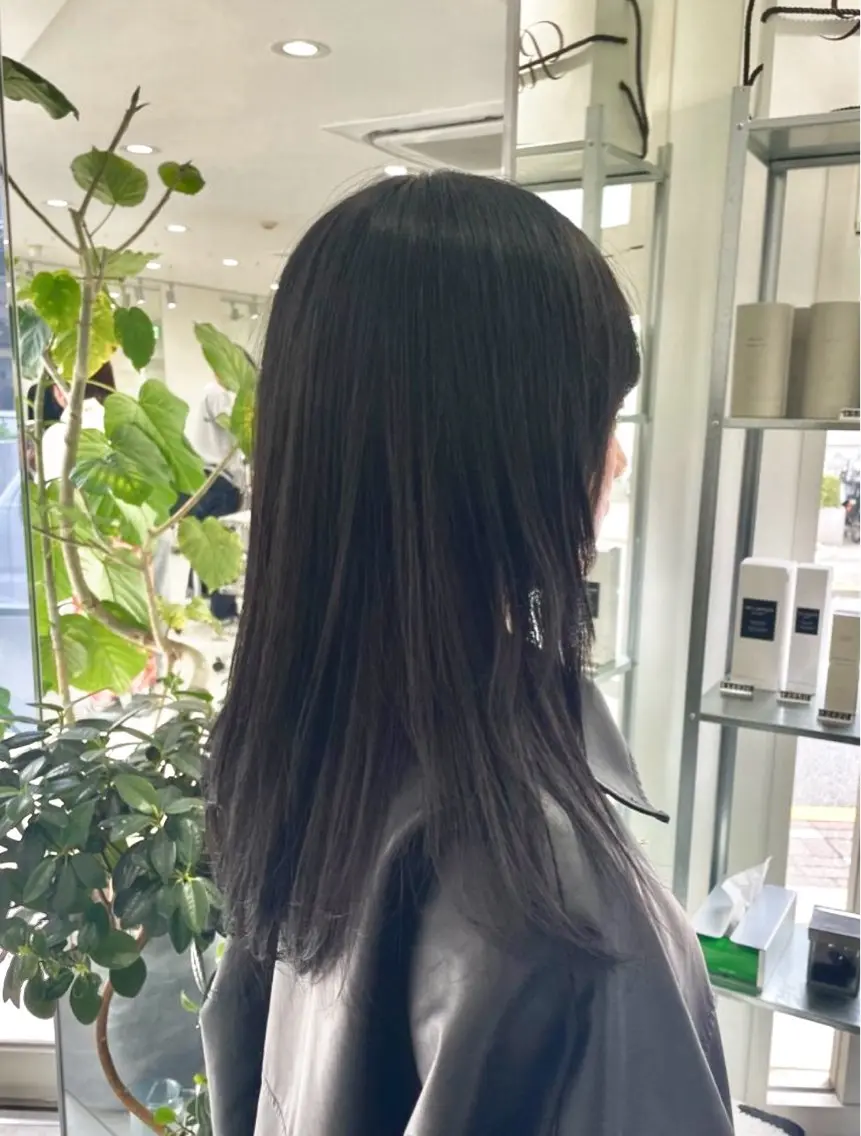 ロング カラー ヘアカラー トリートメント ヘアセット グレージュ/ベージュ /経堂/sana🌱のヘアスタイル