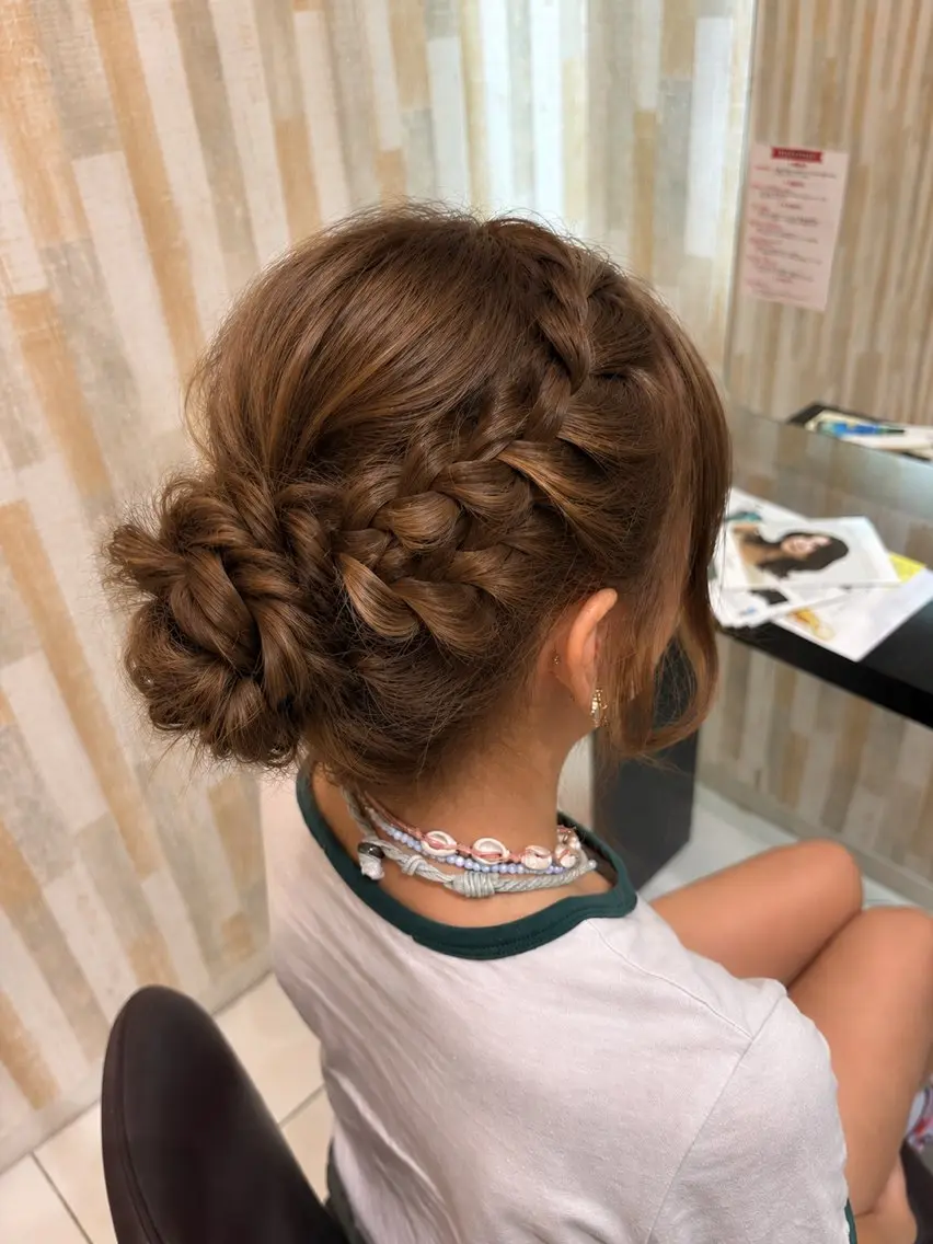 ロング ヘアアレンジ EARTH平塚 🎀白石 りおん🤍のヘアスタイル