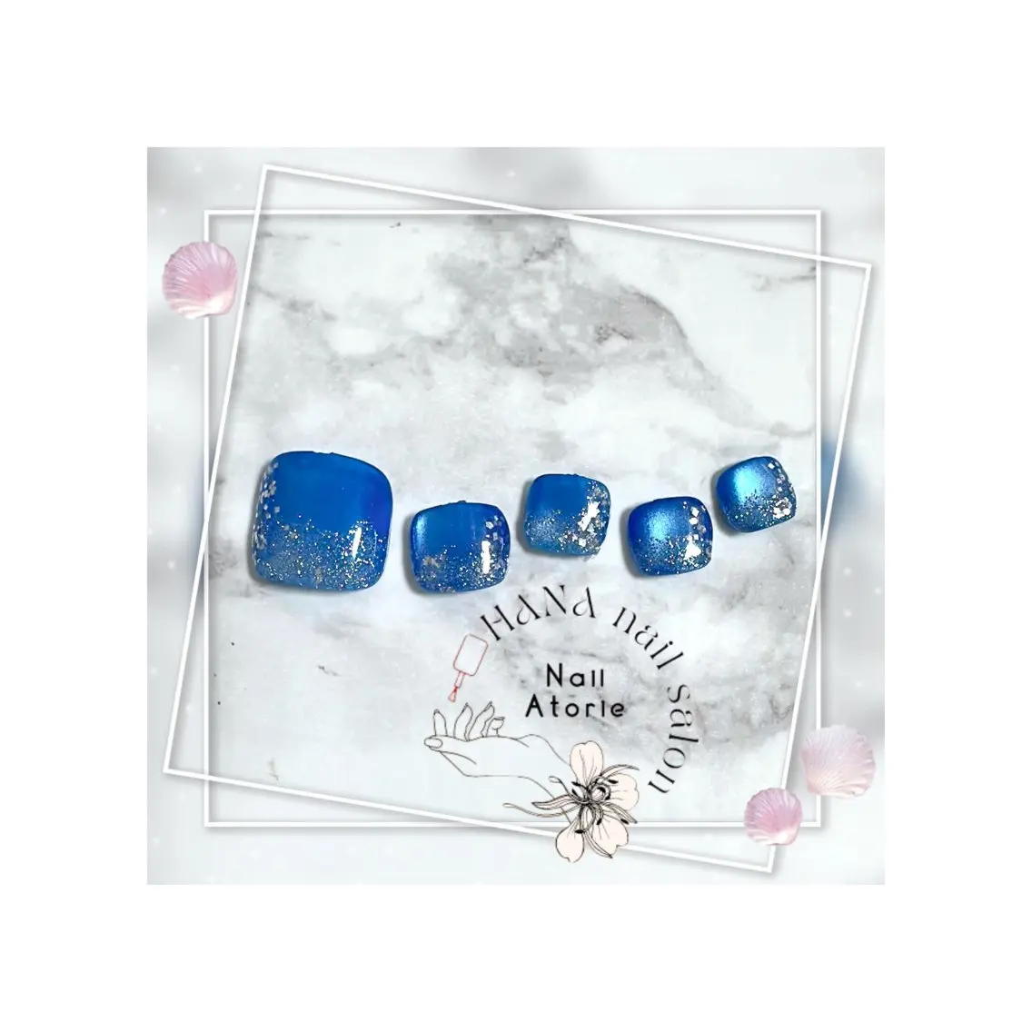 ネイル フットネイル フットネイル HaNA nail salonのネイルデザイン