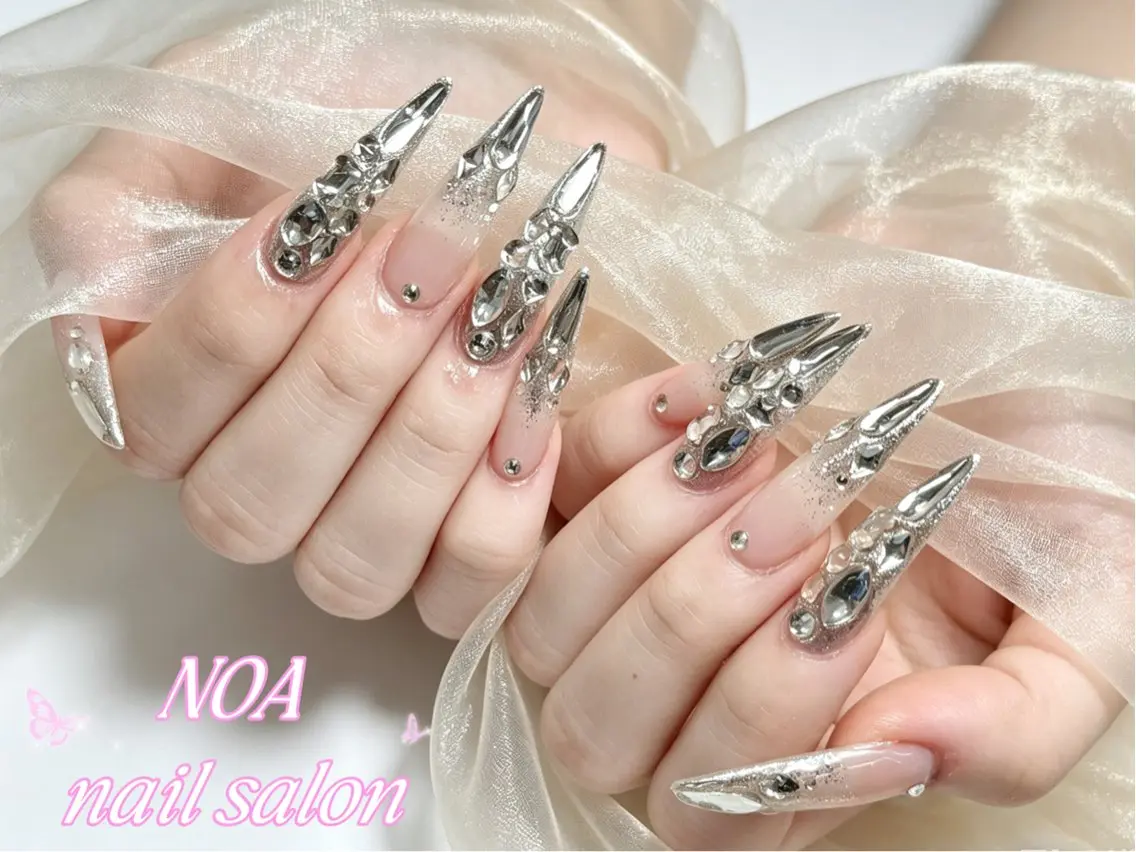 ロング ハンドネイル Noa Nail みつきのネイルデザイン