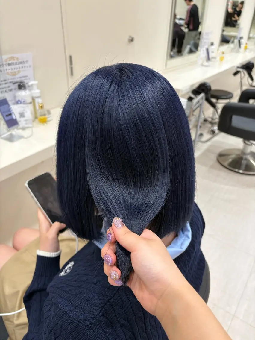 セミロング カラー ヘアアレンジ ヘアカラー 💟RINNA 艶カラー💟のヘアスタイル