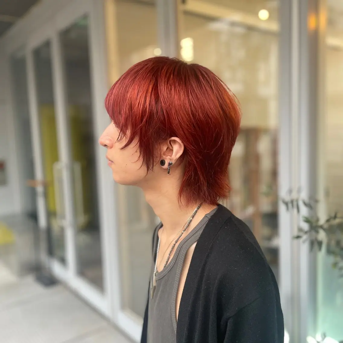 ミディアム カラー メンズ ヘアカラー SHO 👻原宿 /艶カラーのヘアスタイル
