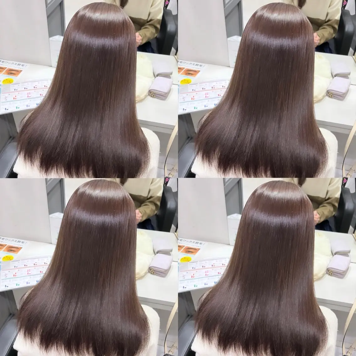 セミロング カラー ヘアカラー トリートメント 🦋REISA🦋 エクステ×ハイトーンのヘアスタイル
