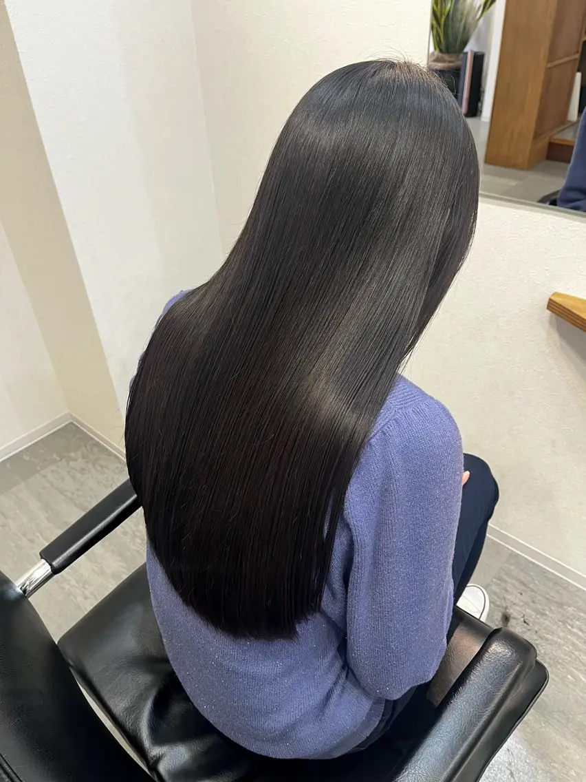 ロング カラー カット ヘアカラー トリートメント MAYU 💚森下のヘアスタイル