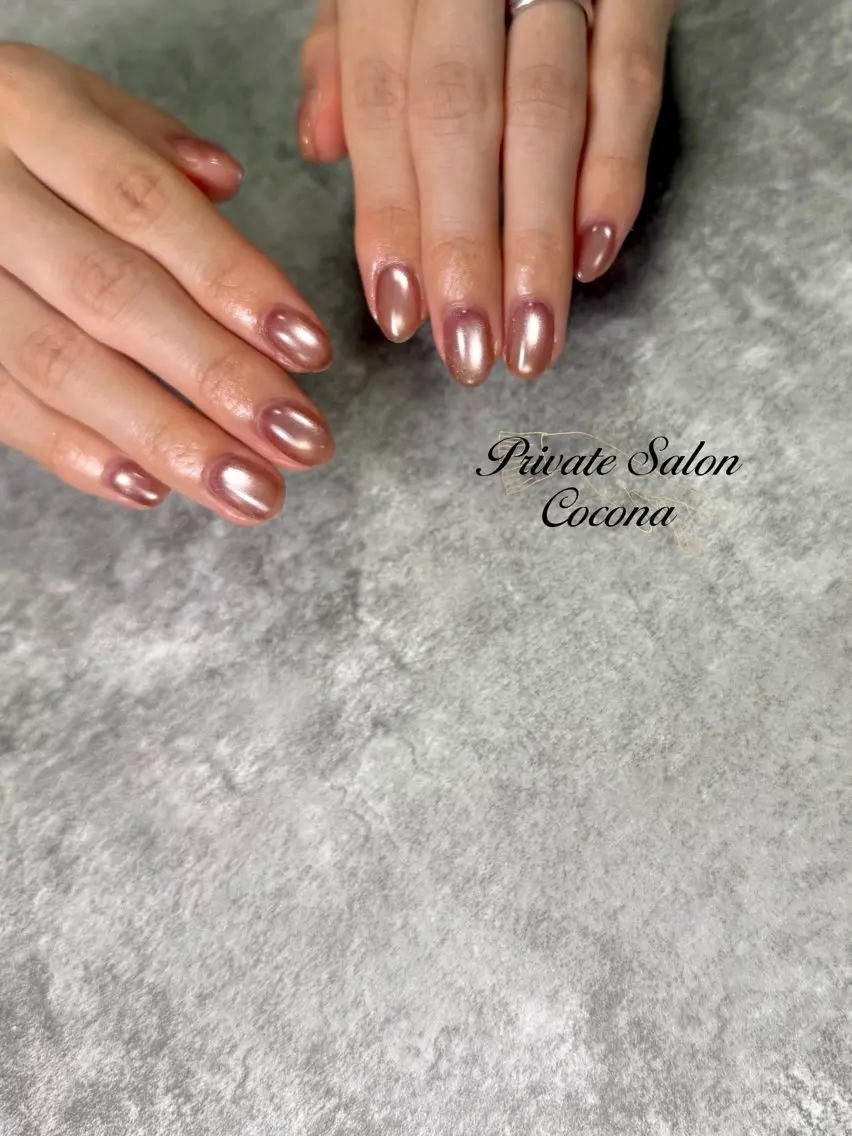 ネイル マグネットネイル マグネットワンカラー ワンカラーネイル ハンドネイル プライベートサロン nailcoconaのネイルデザイン