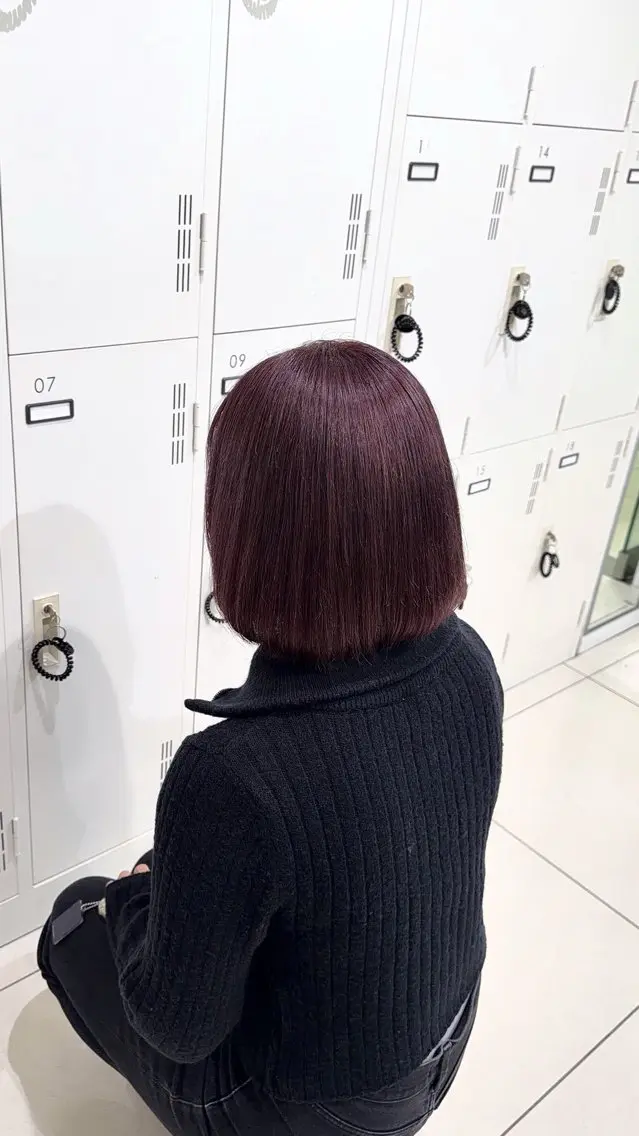 ミディアム ヘアカラー サクラ🎀💟 kichijojiのヘアスタイル