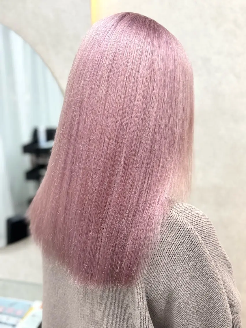 ミディアム 垢抜け🪄透明感✨ ブリーチ特化のヘアスタイル