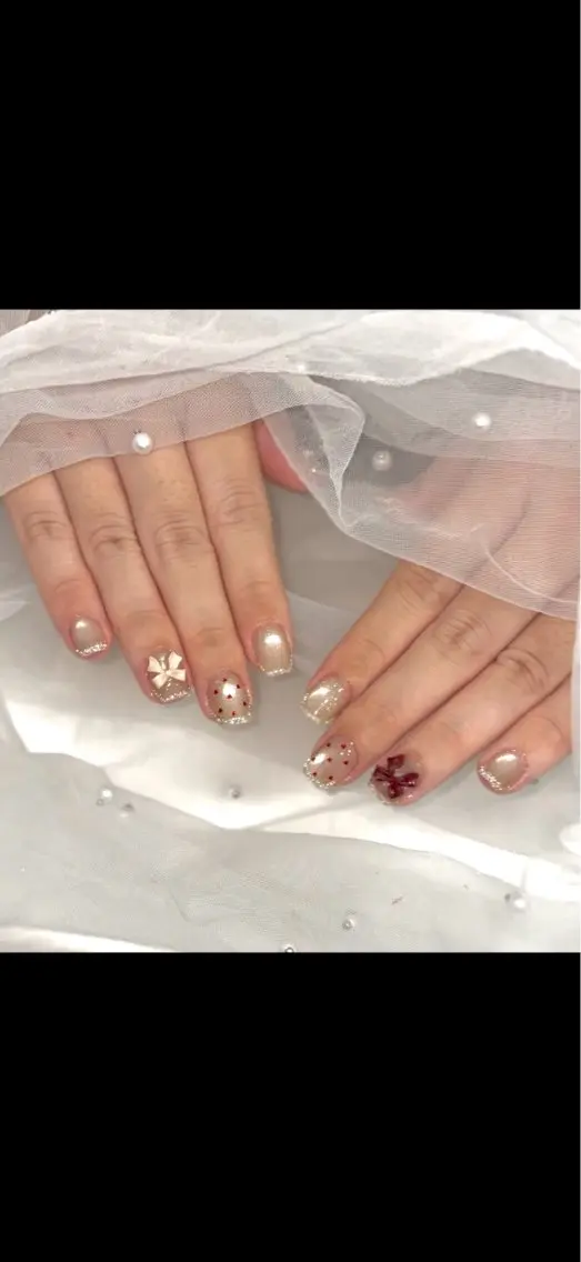 ネイル ガーリー 持ち込み Salon Bear Chiiのネイルデザイン