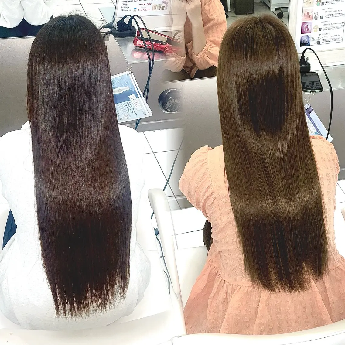 ロング 縮毛矯正 ダブルカラー/艶髪 🪽minoriのヘアスタイル
