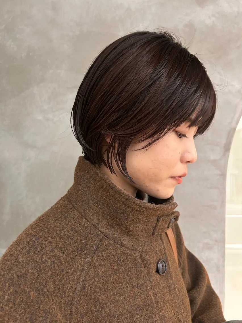 ショート カラー デザインパーマ/ カット/nanaのヘアスタイル