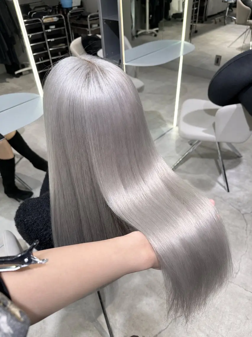 【初めての方にオススメ✨️】ブリーチ➕透明感カラーの写真
