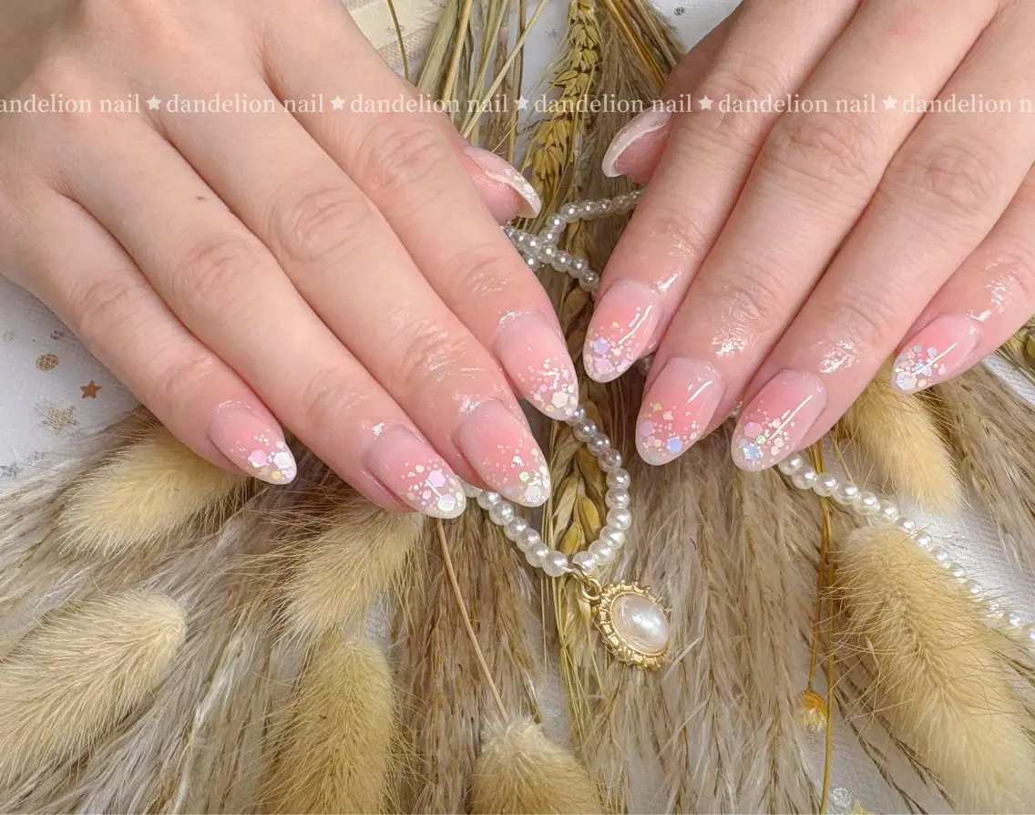 ネイル アートネイル オーロラネイル フットネイル フレンチネイル ジェルネイル dandelion nail北千住のネイルデザイン