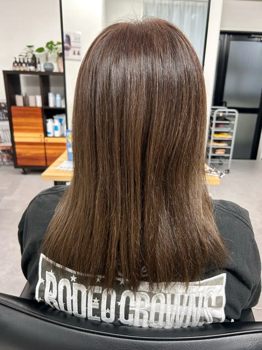 カラー ヘアカラー トリートメント 赤崎 こごみのヘアスタイル