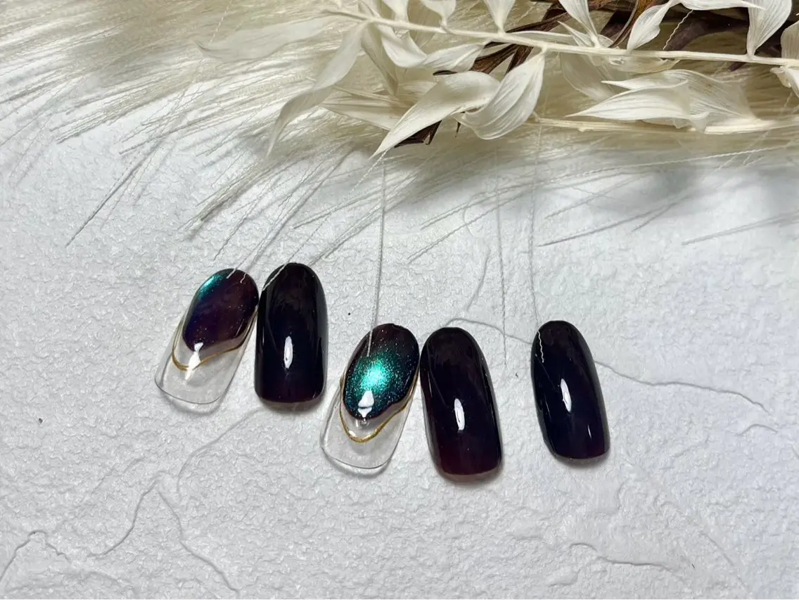 ネイル ジェルネイル マグネットネイル メンズネイル パラジェル シンプルネイル kiki nail &brow二子玉川の眉毛・アイブロウイメージ