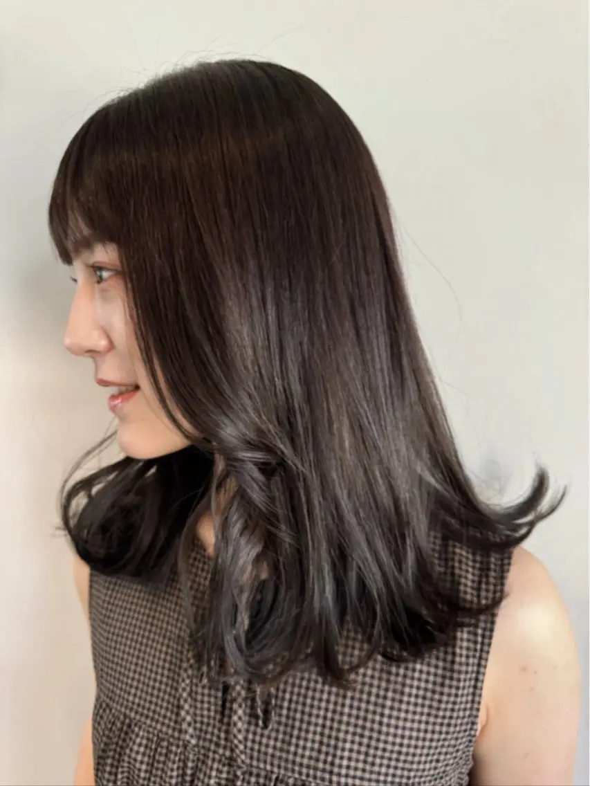 カット+髪質改善カラー+TOKIOトリートメントの写真