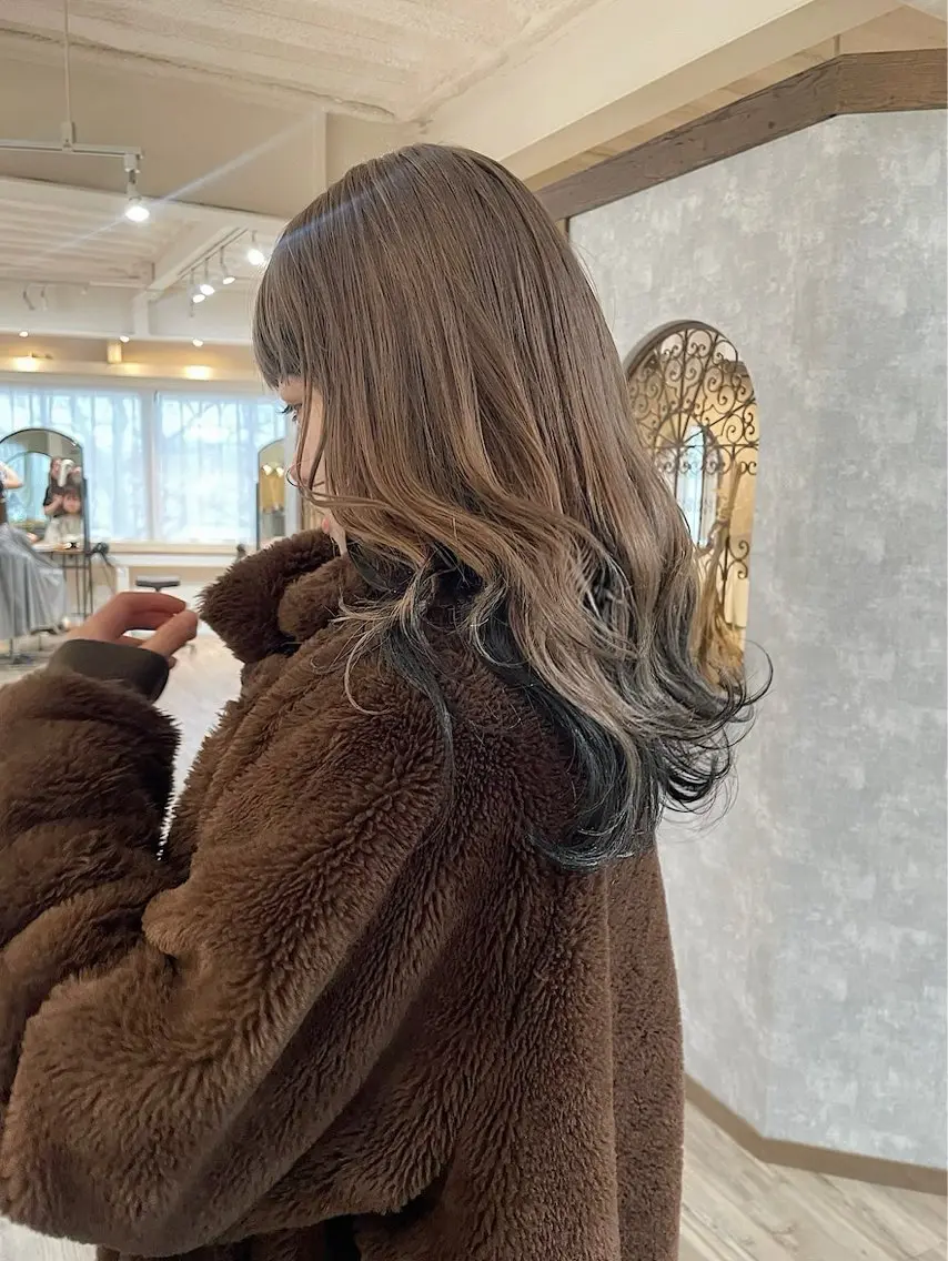ミディアム カラー ヘアカラー sand🎀 Ricoのヘアスタイル