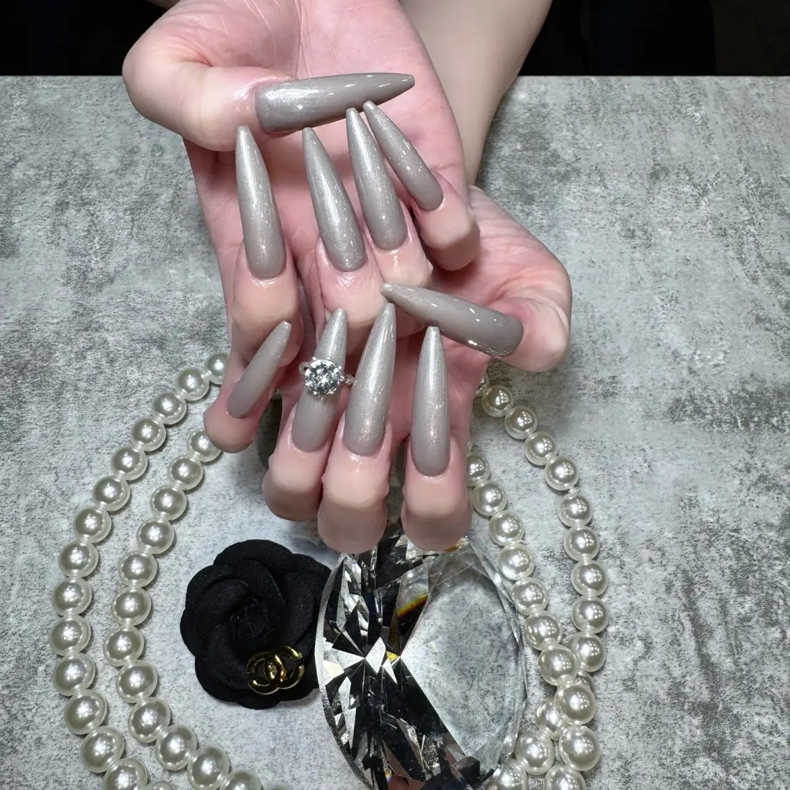 ネイル ロングネイル ネイルチップ ハンドネイル Doris Nail Salonのネイルデザイン