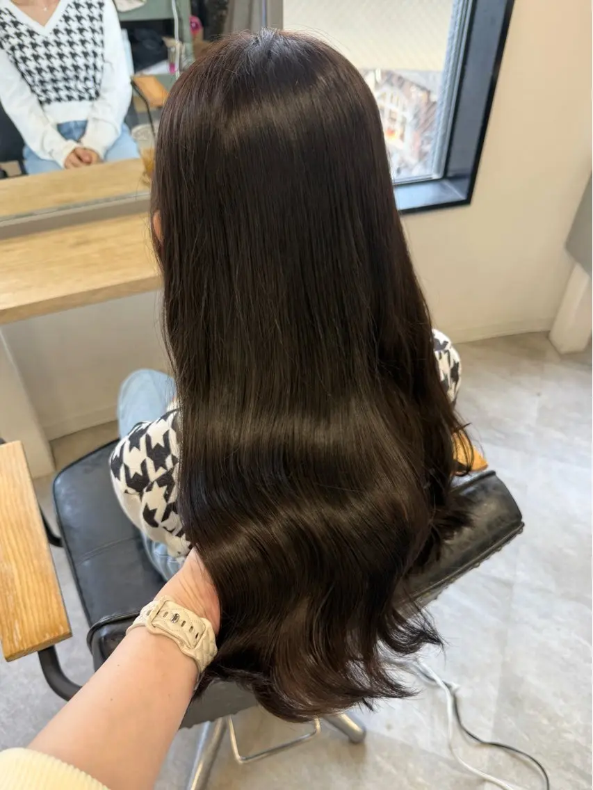 ロング ヘアカラー トリートメント Himawari♡ 柔らかいカラーのヘアスタイル