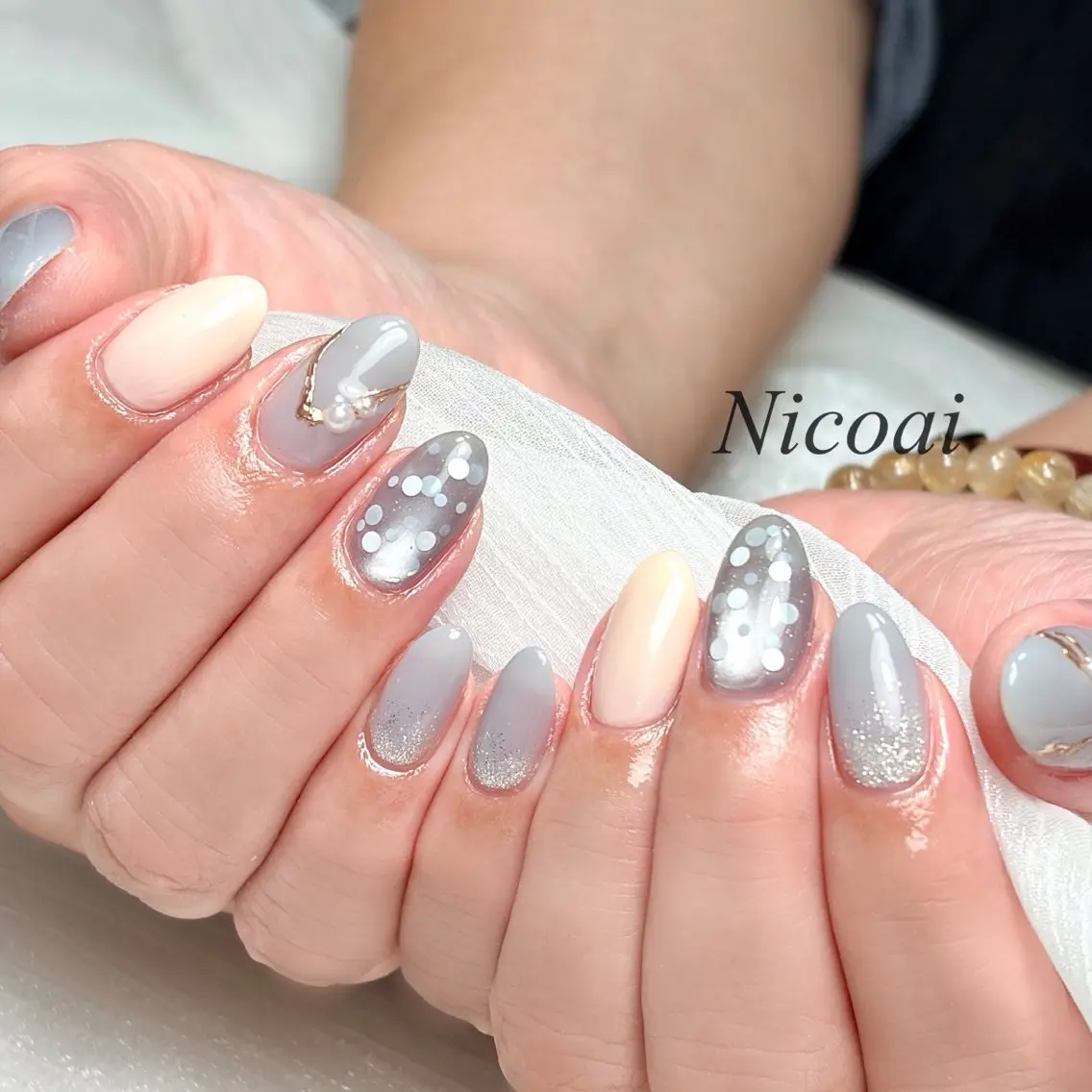 ネイル マグネットネイル NailSalon Nicoaiのネイルデザイン