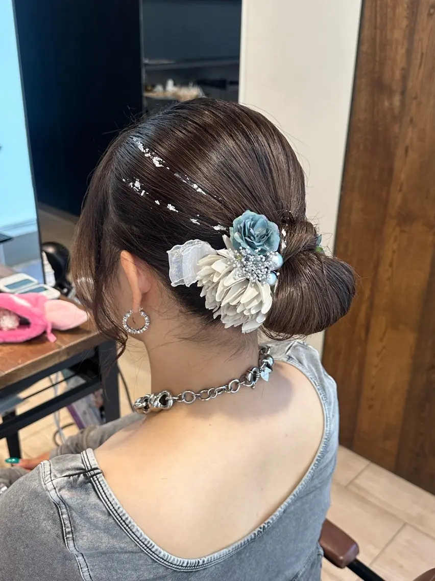 ヘアアレンジ 浴衣 ヘアセット 🩶 maria🩶のヘアスタイル