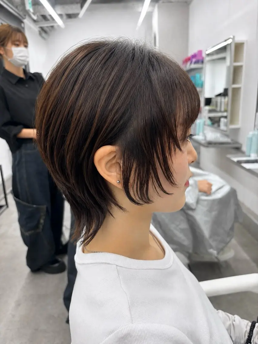 ショート ショートヘア ウルフカット カット 関山浩平ショート /ボブ/ヘアセットのヘアスタイル