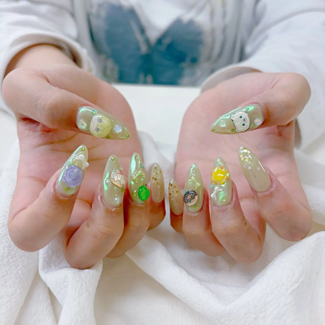ロング ネイルJaol 池袋のネイルデザイン
