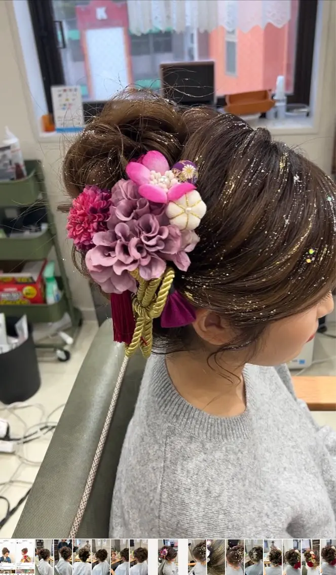 ロング ヘアアレンジ 成人式 山室 敬義のヘアスタイル