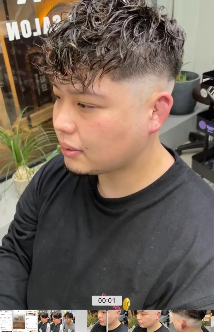 ショート パーマ メンズ メンズ専門サロン wokeのヘアスタイル