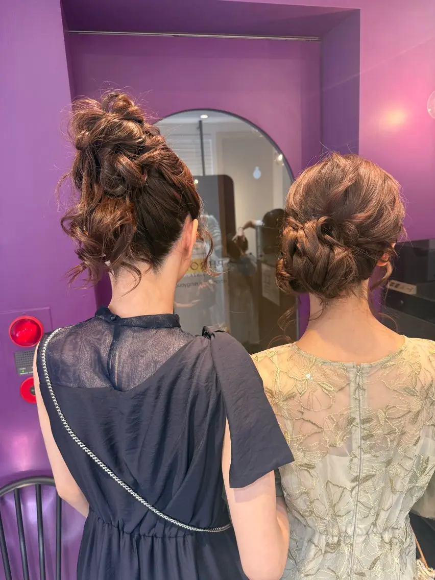 セミロング ヘアアレンジ 加藤 まりえのヘアスタイル
