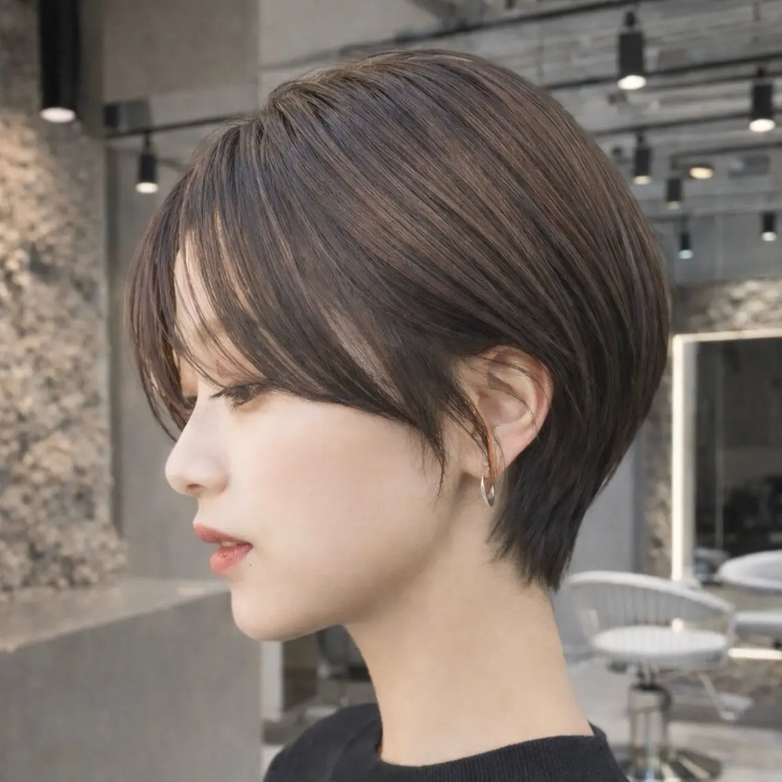 ショート カラー カット ヘアカラー トリートメント 《髪質改善✖️レイヤ ー🩶》ナオヤのヘアスタイル