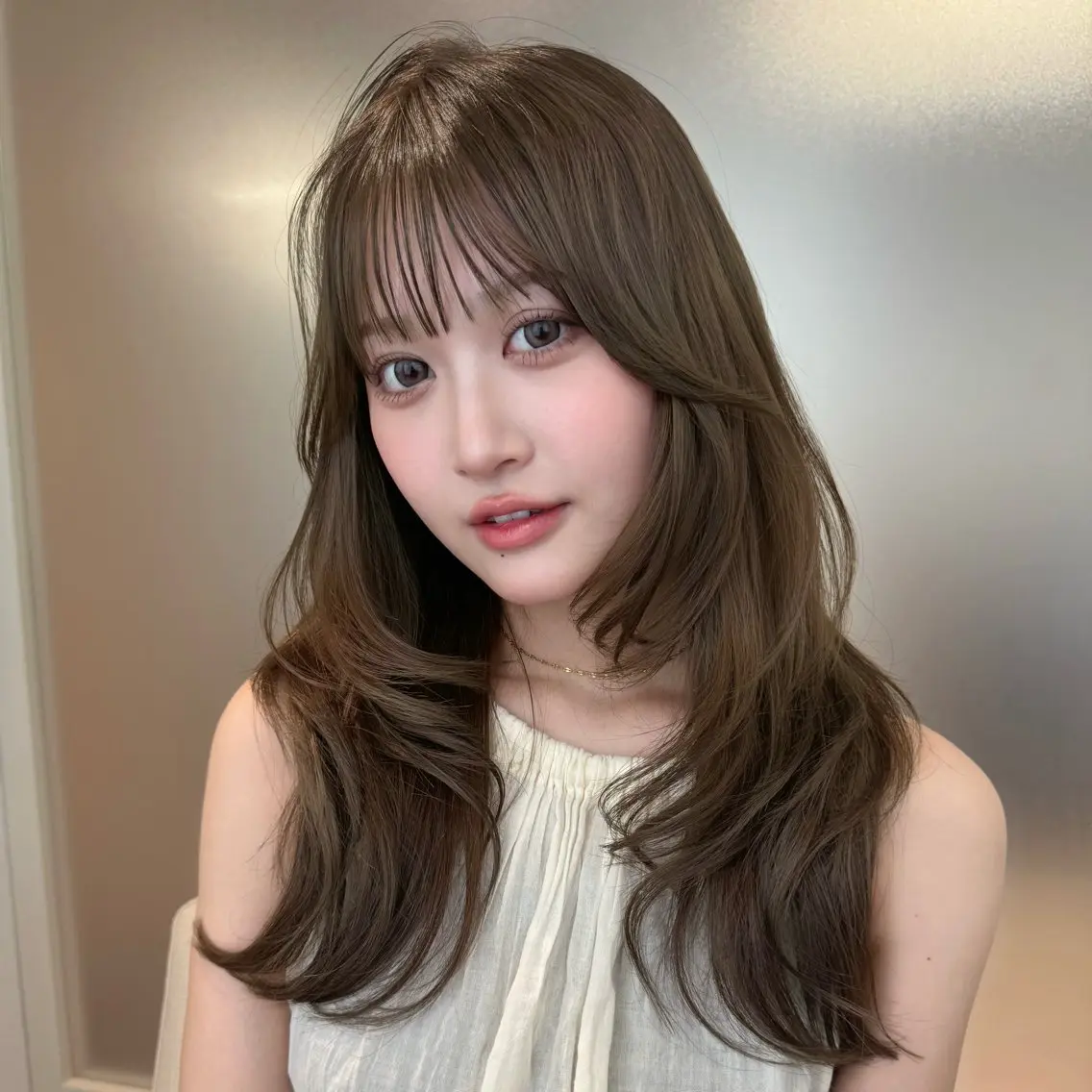 ロング レイヤーカット カット ヘアカラー 透明感🍨レイヤー ヘアセット/miyuのヘアスタイル