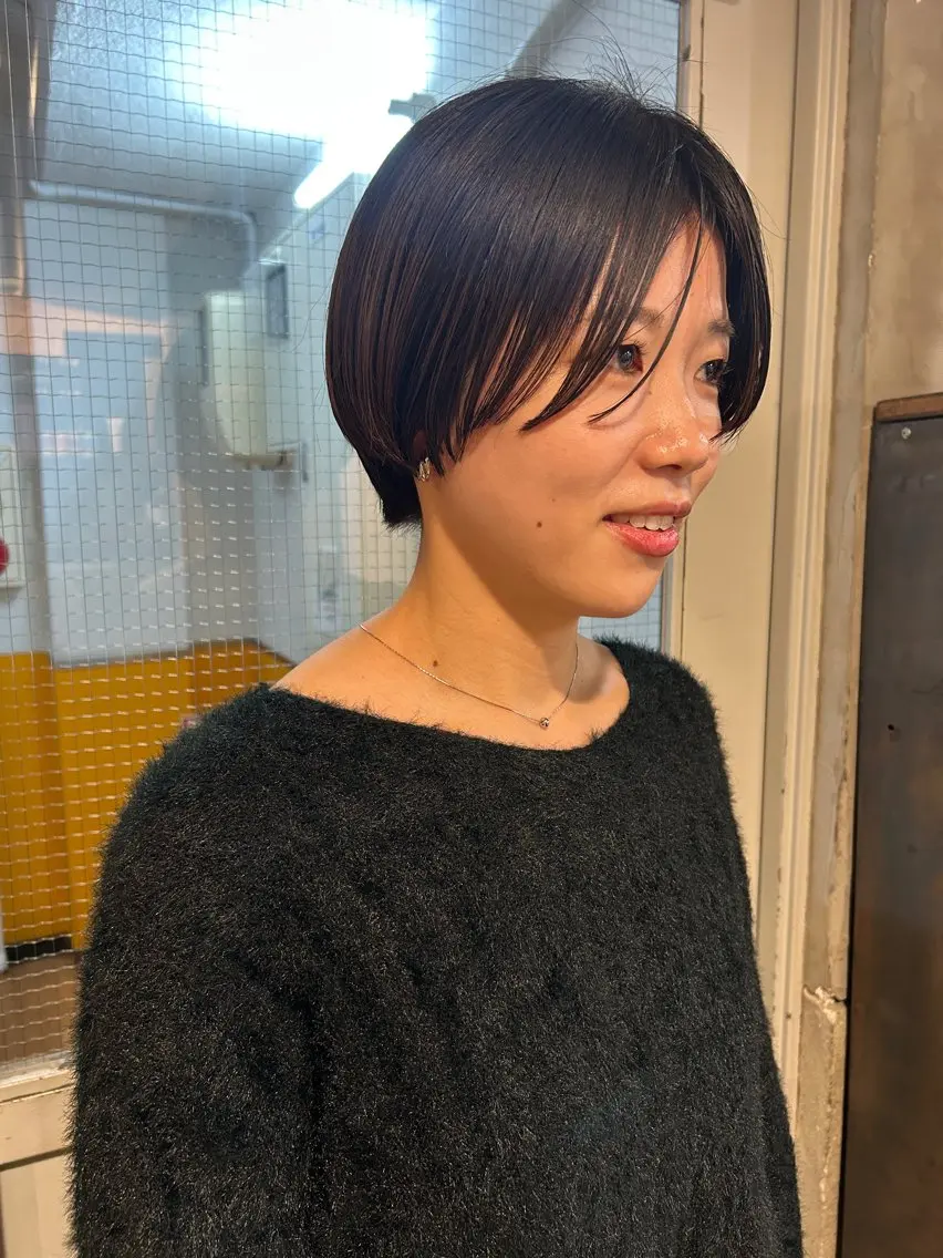 ショート ショートヘア カット トリートメント ayane⭐️ボブ・ ショート・パーマのヘアスタイル