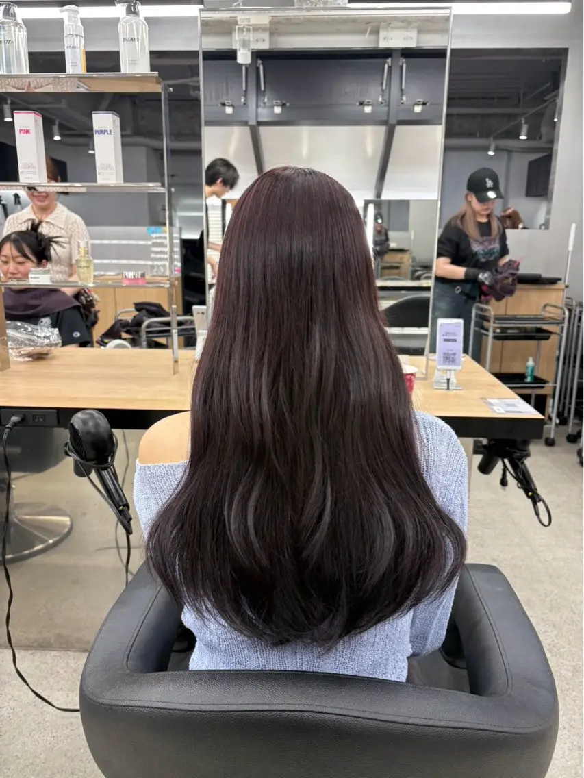 ロング ヘアカラー miku/ラベンダー 透明感カラー🪻❤︎のヘアスタイル