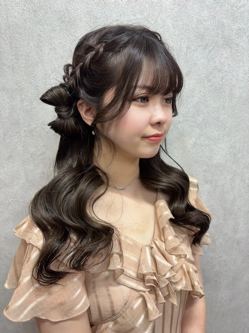 ロング ヘアセット maya🇰🇷韓国 レイヤー/顔まわりのヘアスタイル