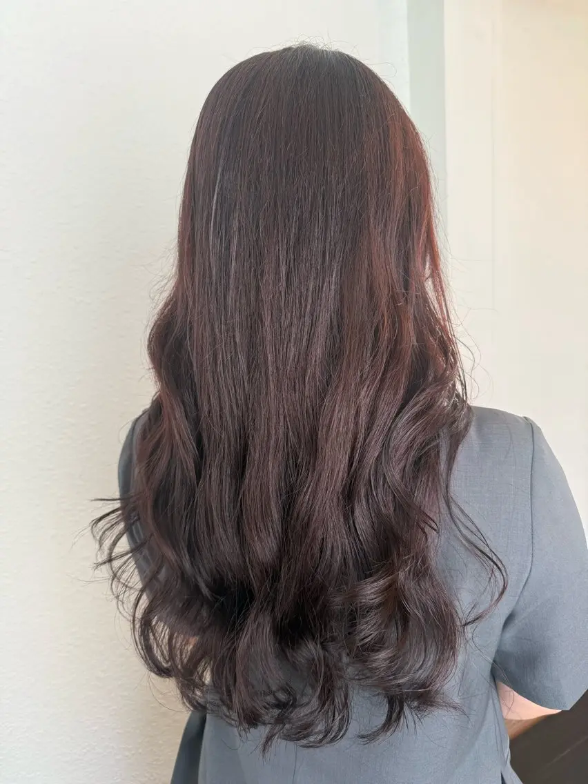 ロング カラー ブリーチ ブラウンカラー 透明感カラー ダブルカラー ブリーチなしカラー カット ヘアカラー トリートメント DANY🦋名駅✂︎ 艶髪/透明感カラーのヘアスタイル